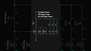 On Delay Timer, Off Delay Timer, On-Off Delay Timer in one frame.