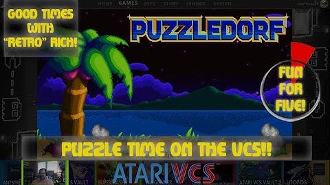 Atari VCS - Puzzledorf! - Fun For Five! Good Times With Retro Rich Ep. 351