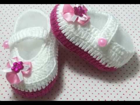 sapato de crochê para menina