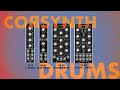 Corsynth Drum Modules + Transistor Mixer