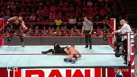 Braun Strowman & Kevin Owens vs. Finn Bálor & Constable Baron Corbin: Raw, June 25, 2018