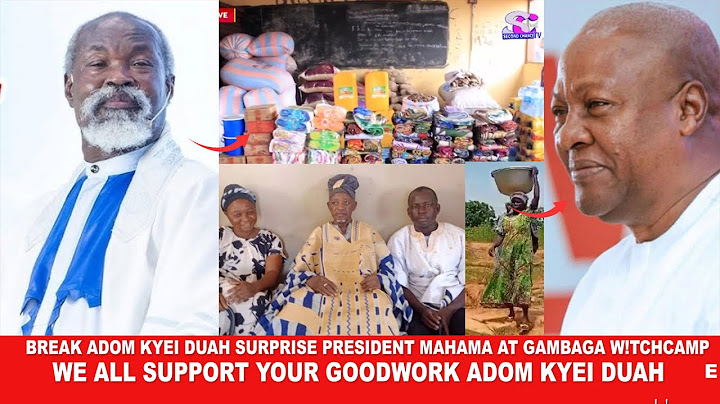 Waoo Adom Kyei Duah Surprise President Mahama at Gambaga w!tchc@mp ,We will all support your work
