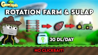 HOW TO PROFIT ROTATION FARM! & SULAP! 30DL/DAY! 🤑 (NO CLICKBAIT! , NO BREAK!) | Growtopia