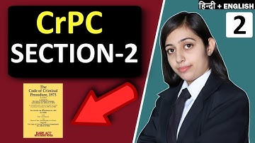 CrPC : Section 2 CrPC | Criminal Procedure Code 1973 | Criminal Law [EASY EXPLANATION]