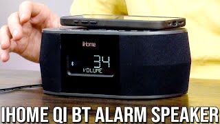 iHome Magsafe Qi Charging Bluetooth Alarm Speaker