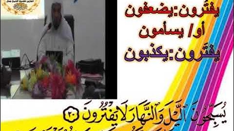الفرق بين يفترون بضم التاء وفتحها سورة الأنبياء القصص  د جمال القرش