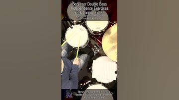 Double Bass and Hands Independence Exercises from Stick Control ex. 36 #shorts