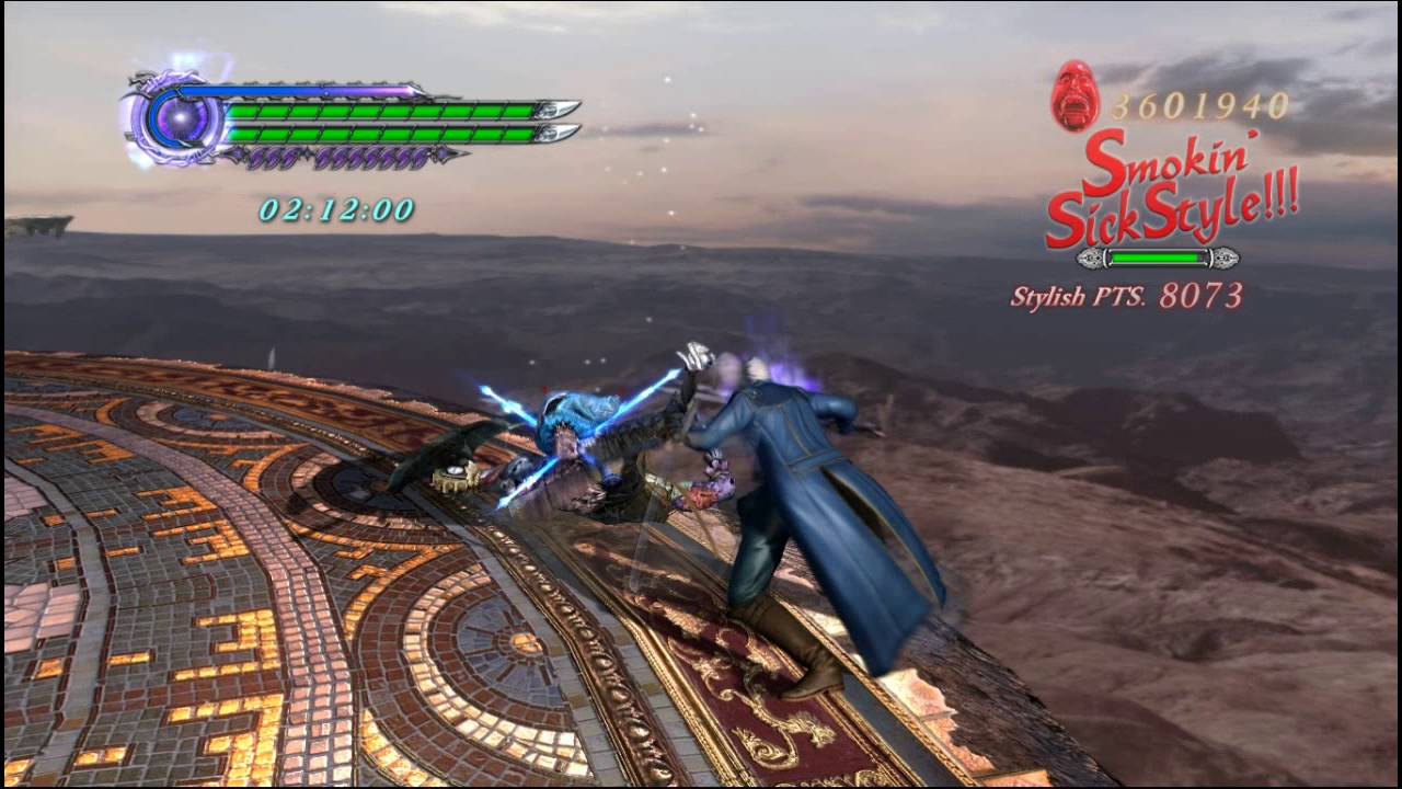 Devil May Cry 4 Special Edition Vergil Combo Test Youtube