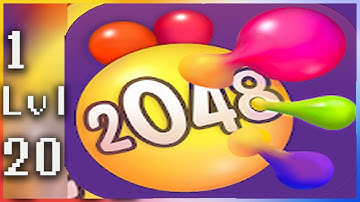 2048 3D Plus - Gameplay Walkthrough - Levels 1-20