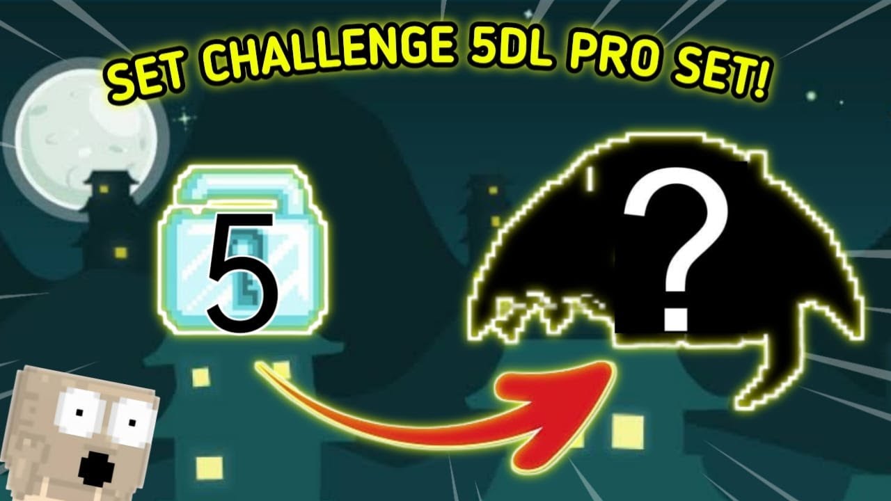 SET CHALLENGE 5DL PRO SET!😱🔥 Growtopia 12 growtopia growtopiagame