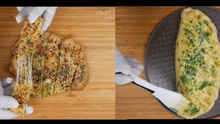 No Yeast Cheesy Garlic Bread Recipe – Eggless/ No Oven!