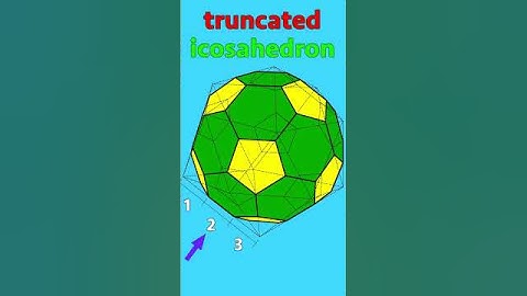 Why is it called a Truncated Icosahedron? #shorts #geometry #polyhedron #platonicsolids