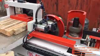 Finger Joint Shaper cutting wood effect display, and mechanical testing - steeler