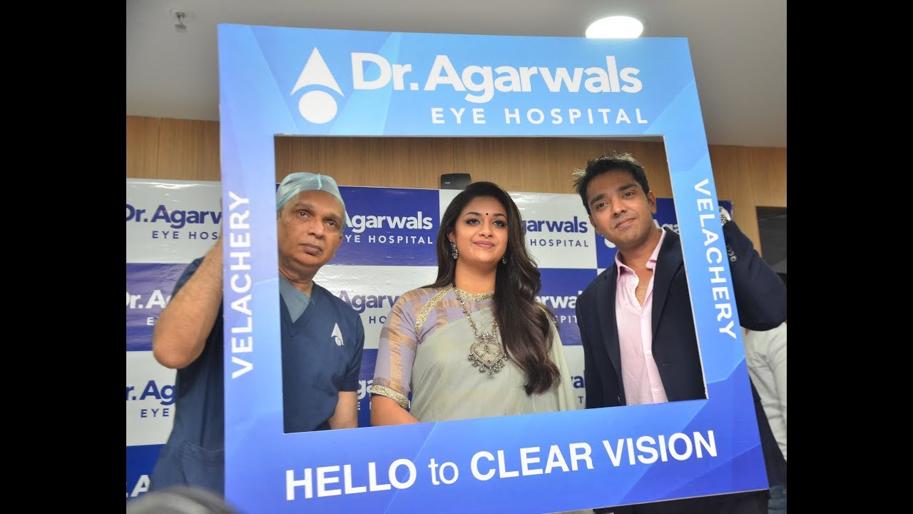 Actress Keerthy Suresh inaugurates Dr.Agarwal’s Eye Hospital at