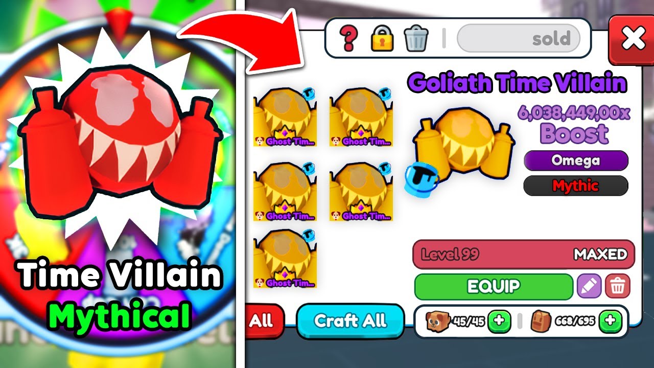 I Got NEW MAX Strength Time Villain Free Pet in Arm Wrestling Simulator! (Roblox)