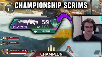 Verhulst dominates in Championship Scrims & shows why the Spitfire is META (Apex Legends)