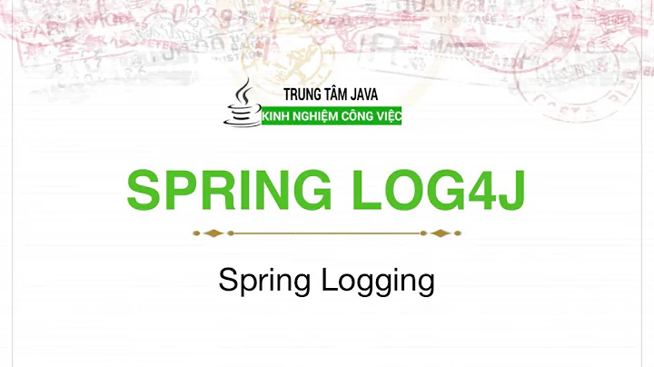 Spring MVC 21 - Spring log4j để lưu lại các thông tin trong chương trình