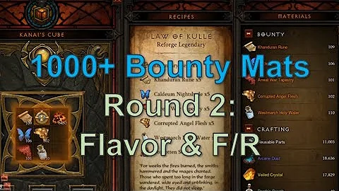 Reforging another 1000+ Bounty Mats on Flavor of Time & Focus/Restraint (Season 21)