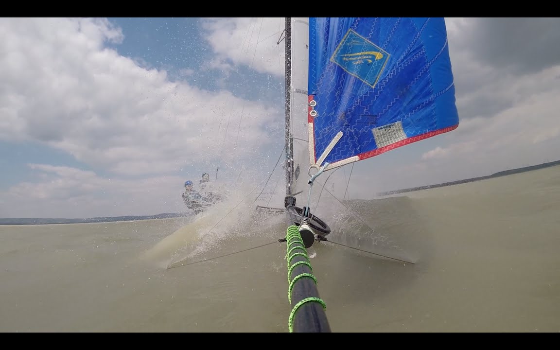 Nacra 17 capsize