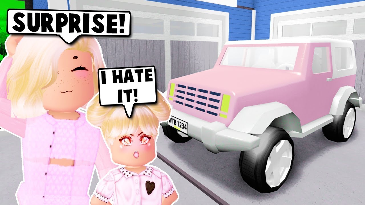 I Bought My Spoiled Daughter A New Car On Bloxburg Roblox Youtube