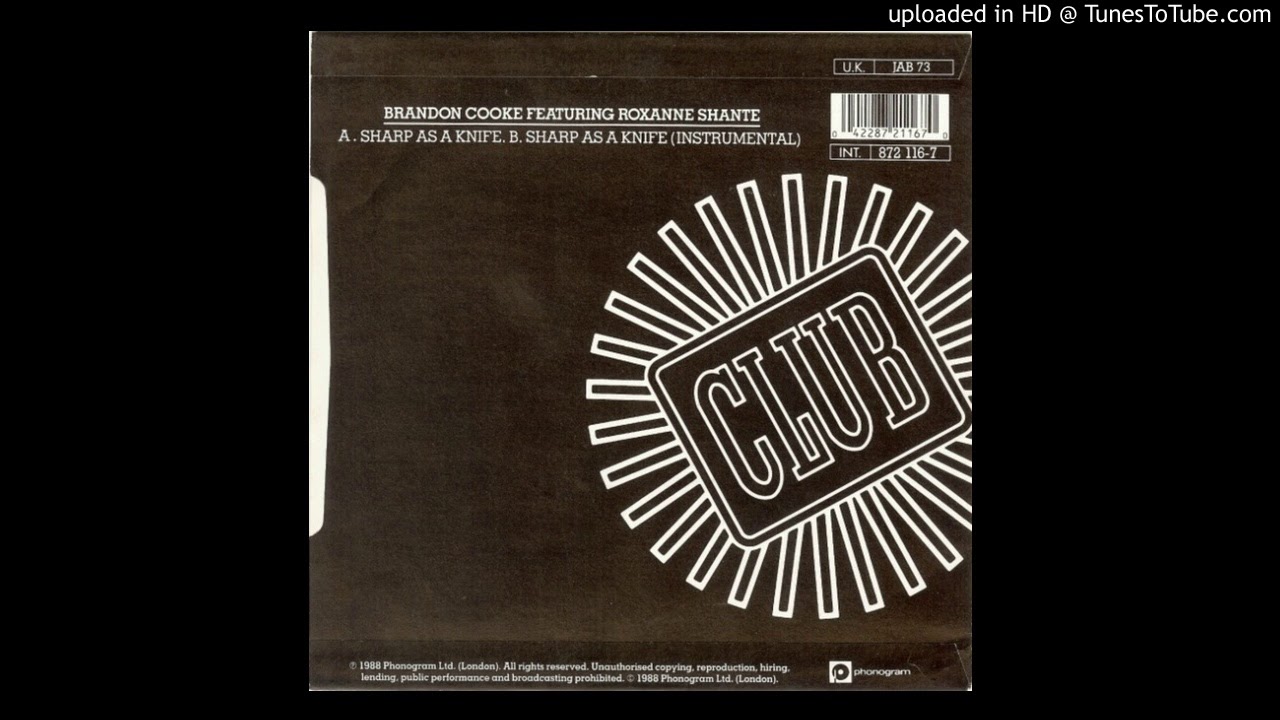 Brandon cook Featuring Roxanne Shante-Sharp As A Knife 1988