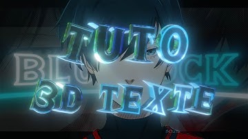 「How to make 3d text like GOJO神」TUTORIAL「AMV/EDIT」4k (+ free preset)