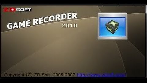 ZD Soft Game Recorder - Tutorial
