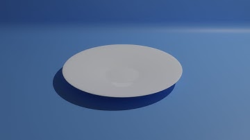 make saucer in blender 3d.