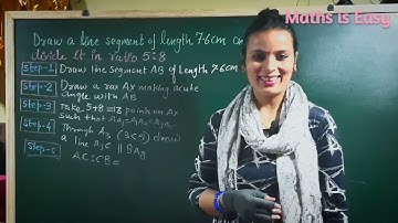 Construction Class 10 | Division of a Line Segment in a Given Ratio | CBSE Class 10 Math Ch 11/Term2