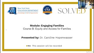 Families B Equity and Access for Families