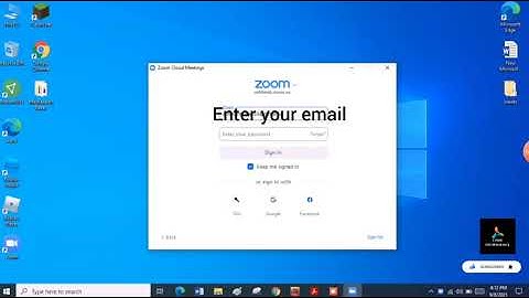 How to create a zoom account from your laptop or pc.
