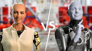 Sophia VS Ameca - A Battle Between The Most Realistic AI Humanoid Robots