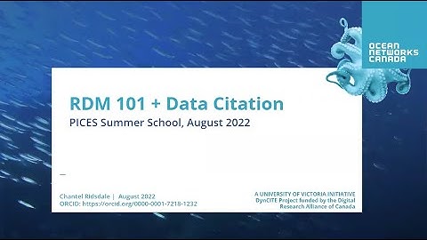 RDM 101 + Data Citation