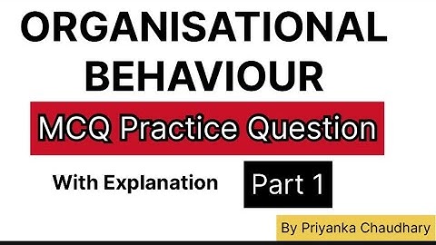 #1| OB(Organisational Behaviour)MCQs|UGC NET Labour welfare(Paper code-55), MBA #ugcnet #management