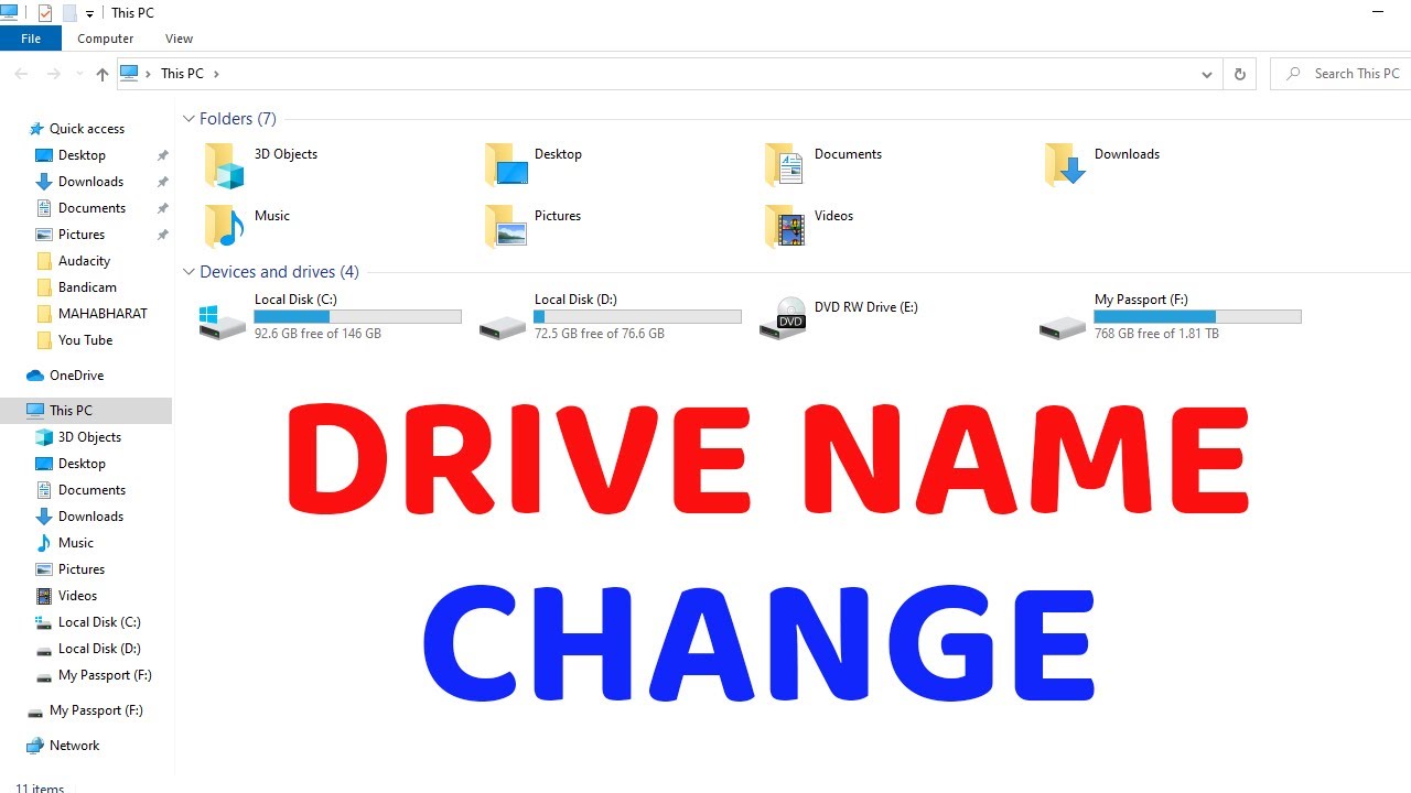 change drive letter cd