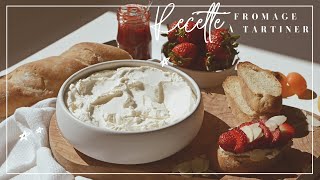 RECETTE FROMAGE A TARTINER | 2 INGREDIENTS | CREAM CHEESE RECIPE