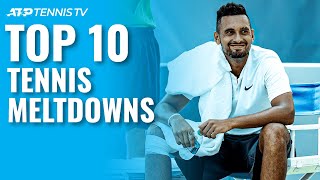 Top 10 ATP Teฑnis Meltdowns & Angry Moments!