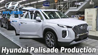 2020 Hyundai Palisade Production Ulsan Plant Luxury SUV Manufacturing, Palisade Assembly line