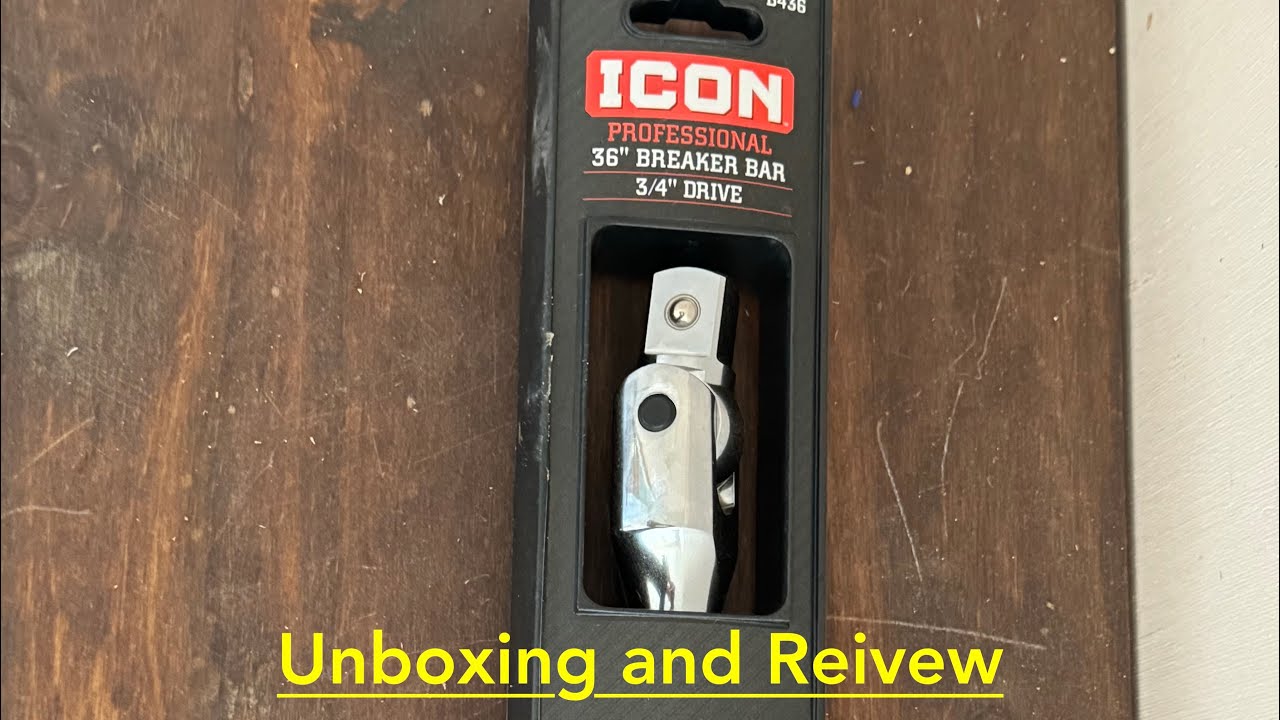 icon 3/4 breaker bar unboxing and review