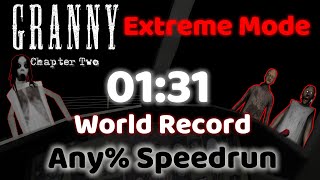 Granny Chapter Two - Extreme Mode Helicopter Escape Any% Speedrun In 01:31 [WORLD RECORD]