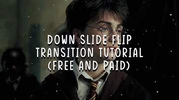 Down slide flip transition tutorial videostar (free and paid)