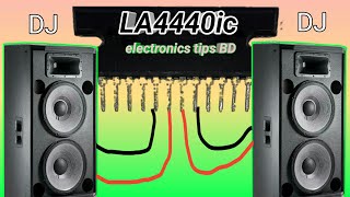 how to make amplifier using la4440 ic circuit diagram