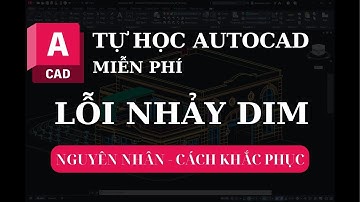 TỰ HỌC AUTOCAD - LỖI NHẢY DIM - NGUYÊN NHÂN & CÁCH KHẮC PHỤC
