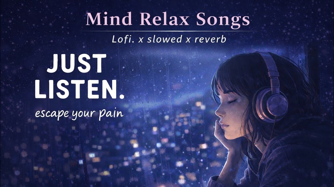 JUST LISTEN. 😔 Mind relaxing Music| Slowed + Reverb + Lofi Mix | Chill & Emotional Vibes 