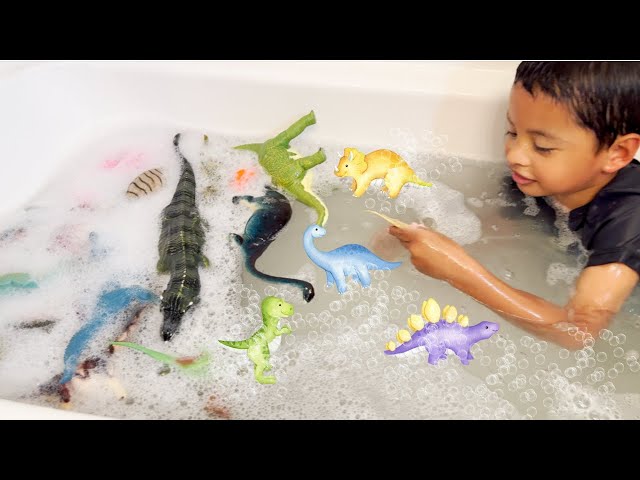 Awesome Dinosaurs Bubbles Collection! Stegosaurus, T REX | Learn Dinosaurs For Kids class=