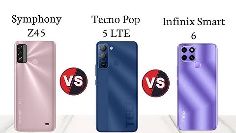 Symphony Z45 vs Tecno Pop5 LTE vs Infinix Smart 6