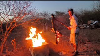 NORDESTINO SOFRE QUEIMANDO PALMA COM PAPELÃO E LIXO É DE PARTIR O CORAÇÃO NÓS TEM QUE PLANTAR PALMA