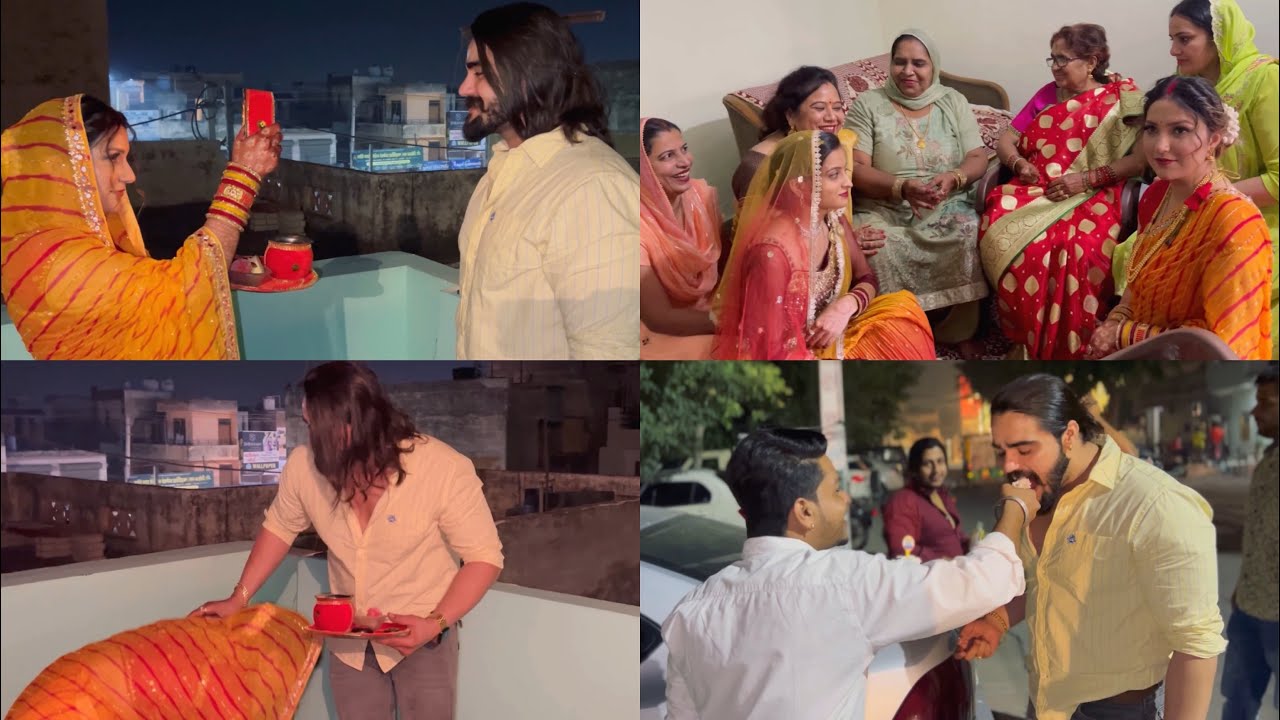 Karwa Chauth Vlog || देखलो करवा चौथ का पूरा दिन || Family celebration🥰🎁 