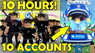Clicker Simulator HATCHING for 10 HOURS on 10 ACCOUNTS! Clicker Sim NEW 350M EVENT EGG!