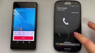 Sony Xperia Z1 vs Samsung Galaxy S3/ Incoming &amp; outgoing calls